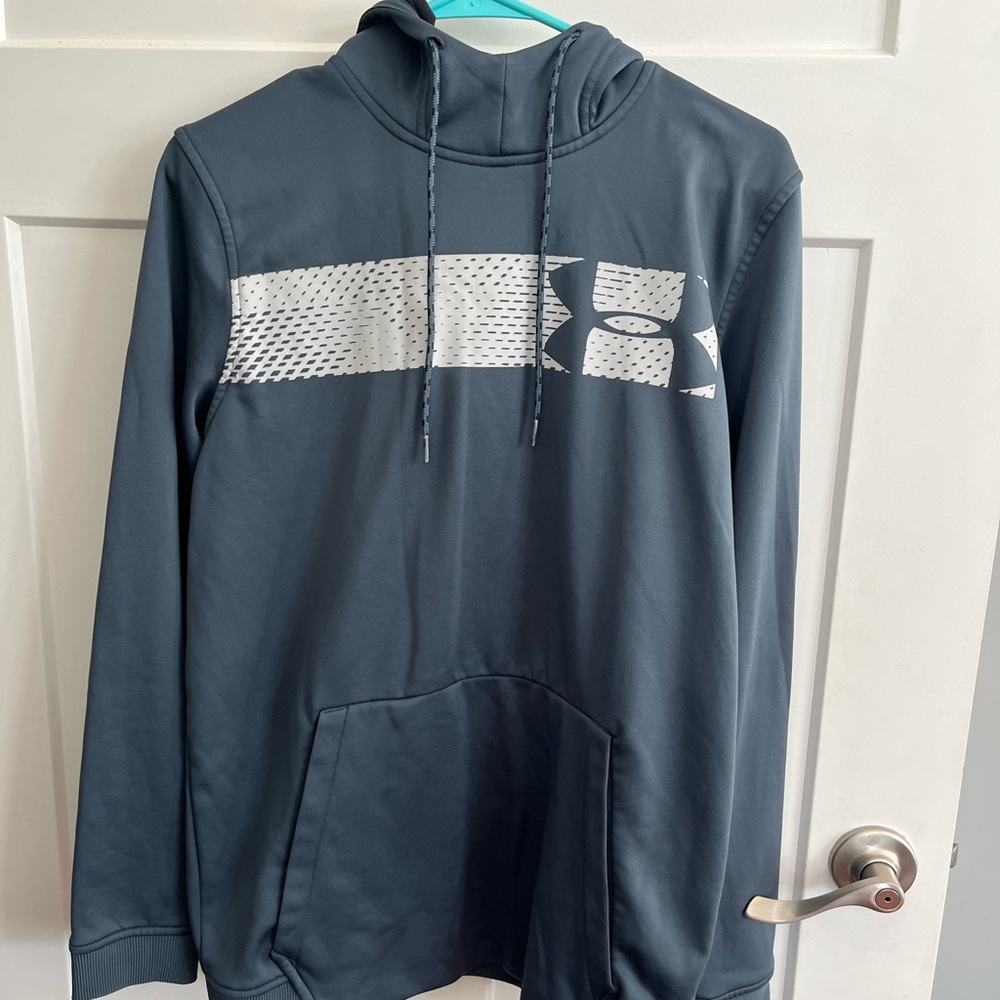 Blue and grey Underarmour sweatshirt mens Medium